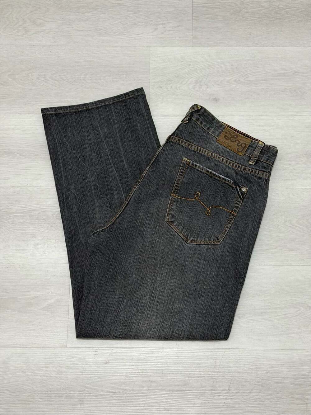 Vintage Y2K LRG Top Villains Wide Leg Baggy Jeans Size 38 Skater Grunge